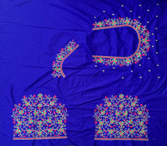 NR495IB-Ink Blue Colour Computer Multi Work Blouse