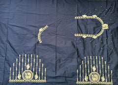 NR397BL - Black Colour Computer Work Blouse