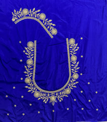 NR409IB -Ink Blue Colour Computer Work Blouse