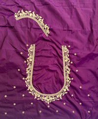 NR398WN - Wine Colour Computer Work Blouse