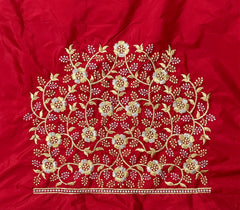 NR400R -Red Colour Computer Work Blouse