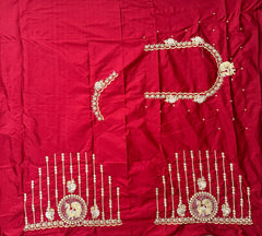 NR397M - Maroon Colour Computer Work Blouse