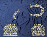 NR400NB -Navy Blue Colour Computer Work Blouse