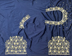 NR400NB -Navy Blue Colour Computer Work Blouse