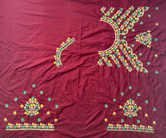 NR484DM - Dark Maroon Colour Computer Multi Work Blouse