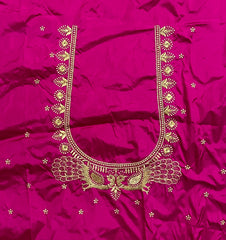 NR395P -Pink Colour Computer Work Blouse