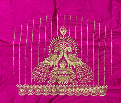 NR395P -Pink Colour Computer Work Blouse