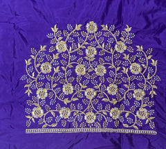 NR400V -Violet Colour Computer Work Blouse