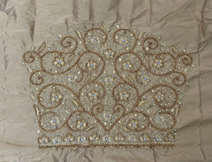 NR1300GD -Gold Colour Computer Maggam Work Blouse