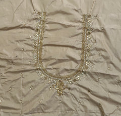 NR851GD - Gold Colour Computer Maggam Work Blouse