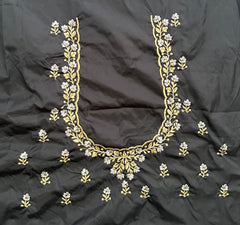 NR402BL -Black Colour Computer Work Blouse