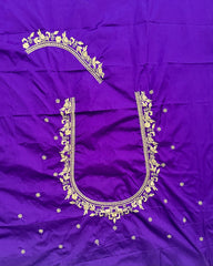 NR398V - Violet Colour Computer Work Blouse