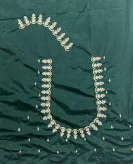 NR405BG -Bottle Green Colour Computer Work Blouse