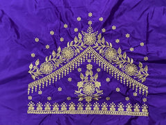 NR409VL -Violet Colour Computer Work Blouse