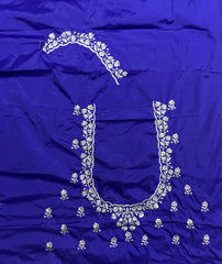 NR401IB -Ink Blue Colour Computer Work Blouse