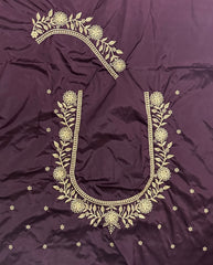 NR409CF -Coffee Colour Computer Work Blouse