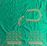 NR449G - Green Colour Computer Multi Work Blouse