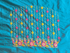 NR449RG - Rama Green Colour Computer Multi Work Blouse