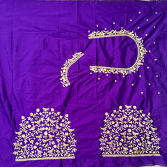 NR398V - Violet Colour Computer Work Blouse