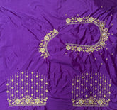 NR404V -Violet Colour Computer Work Blouse