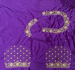 NR404V -Violet Colour Computer Work Blouse