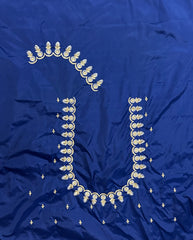 NR405NB -Navy Blue Colour Computer Work Blouse