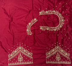 NR409R -Red Colour Computer Work Blouse