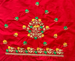 NR484R -Red Colour Computer Multi Work Blouse