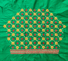 NR499G- Green Colour Computer Multi Work Blouse