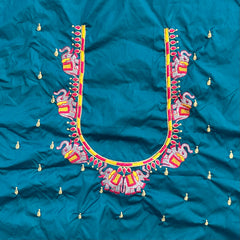 NR482RG - Rama Green Colour Computer Multi Work Blouse