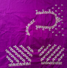 NR402MP -Magenta Pink Colour Computer Work Blouse