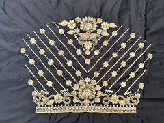 NR859BL -Black Colour Computer Maggam Work Blouse