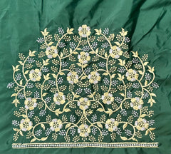 NR400BG -Bottle Green Colour Computer Work Blouse