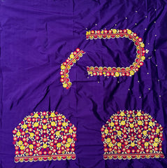 NR468VL -Violet Colour Computer Multi Work Blouse