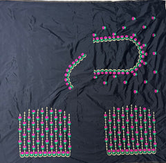 NR494BL -Black Colour Computer Work Blouse