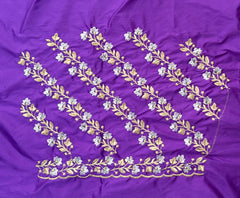 NR402PR -Purple Colour Computer Work Blouse