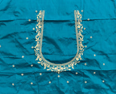 NR398RG - Rama Green Computer Work Blouse