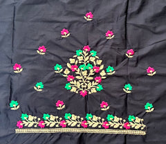 NR484BL -Black Colour Computer Multi Work Blouse