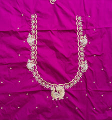 NR397MP - Magenta Pink Colour Computer Work Blouse