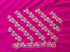 NR402P - Pink Colour Computer Work Blouse