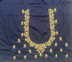 NR403NB -Navy Blue Colour Computer Work Blouse