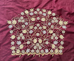 NR1299DM -Dark Maroon Colour Computer Maggam Work Blouse