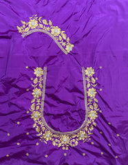 NR404V -Violet Colour Computer Work Blouse