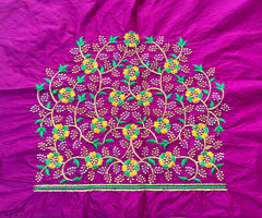 NR495MP-Magenta PinkColour Computer Multi Work Blouse