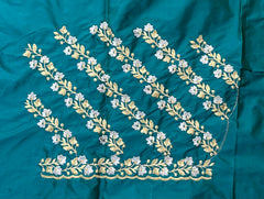 NR402RG -Rama Green Colour Computer Work Blouse