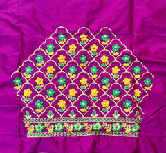 NR485MP -Magenta Pink Colour Computer Multi Work Blouse