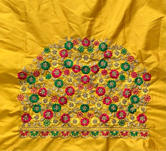 NR468Y - Yellow Colour Computer Multi Work Blouse