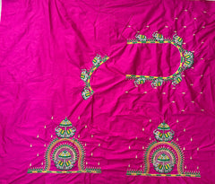 NR482P - Pink Colour Computer Multi Work Blouse