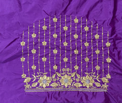 NR404V -Violet Colour Computer Work Blouse