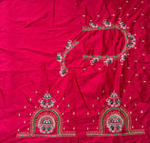 NR482TP -Tomato Pink Colour Computer Multi Work Blouse